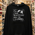 Knitting Since the 1900s Hoodie Black / S