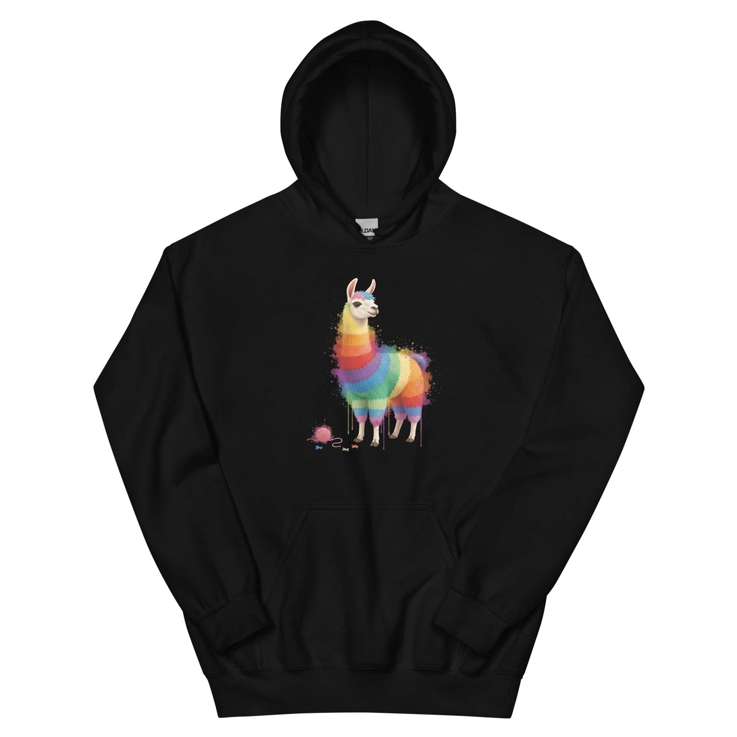 Llama Dye Splash Hoodie Black / S