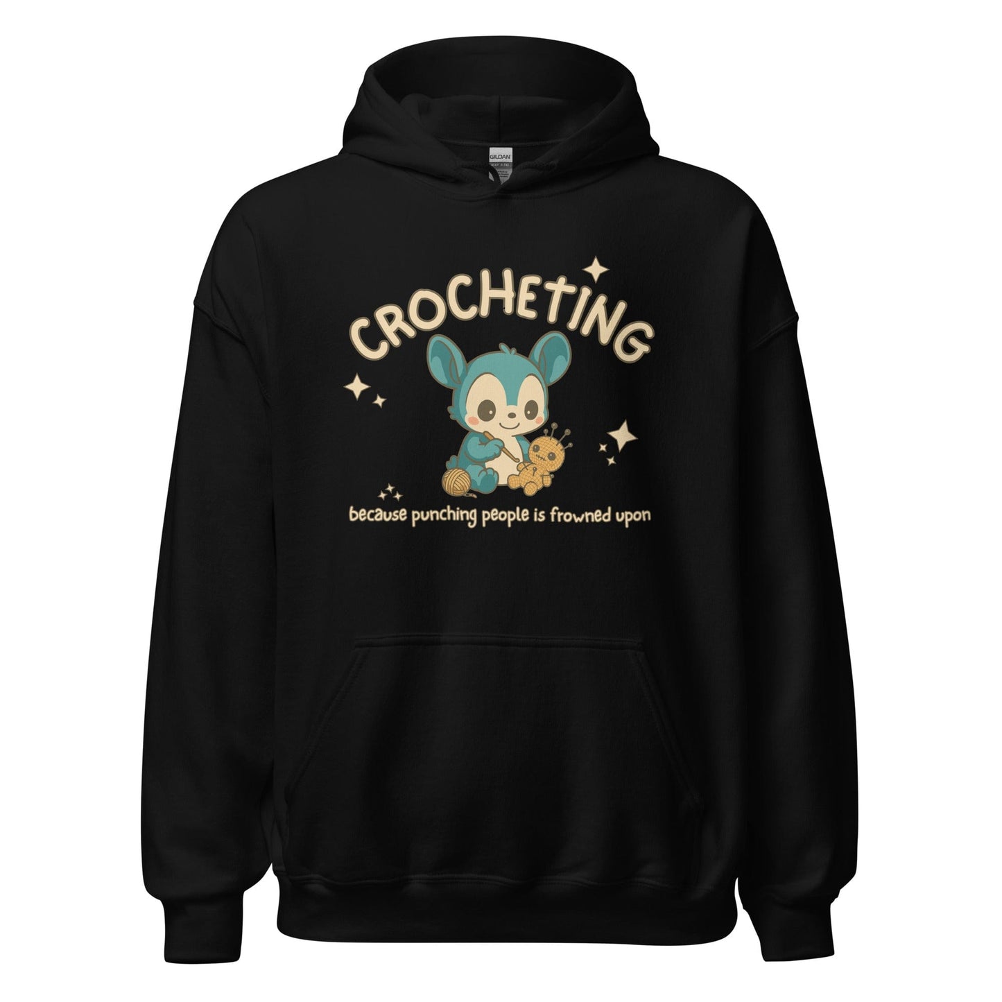 Punching People Is Frowned Upon Hoodie Black / S