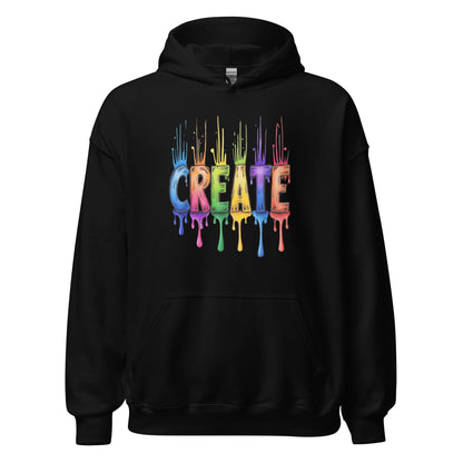 Rainbow Create Hoodie Black / S