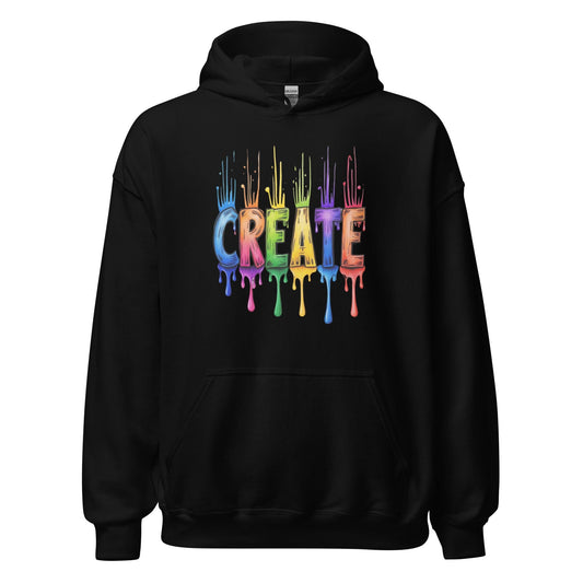 Rainbow Create Hoodie Black / S