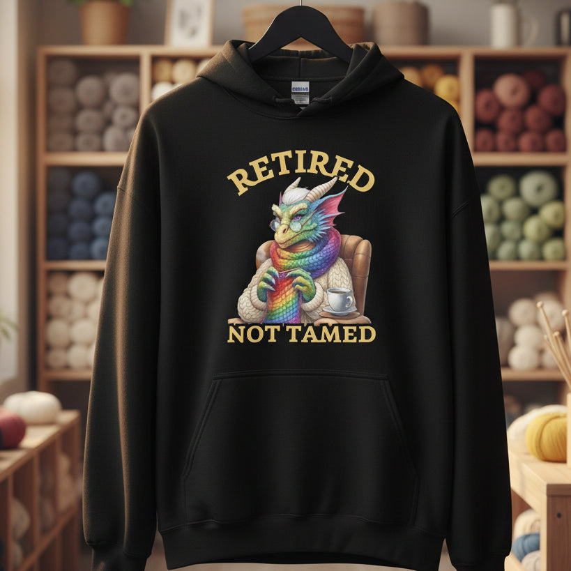 Retired not Tamed Hoodie Black / S