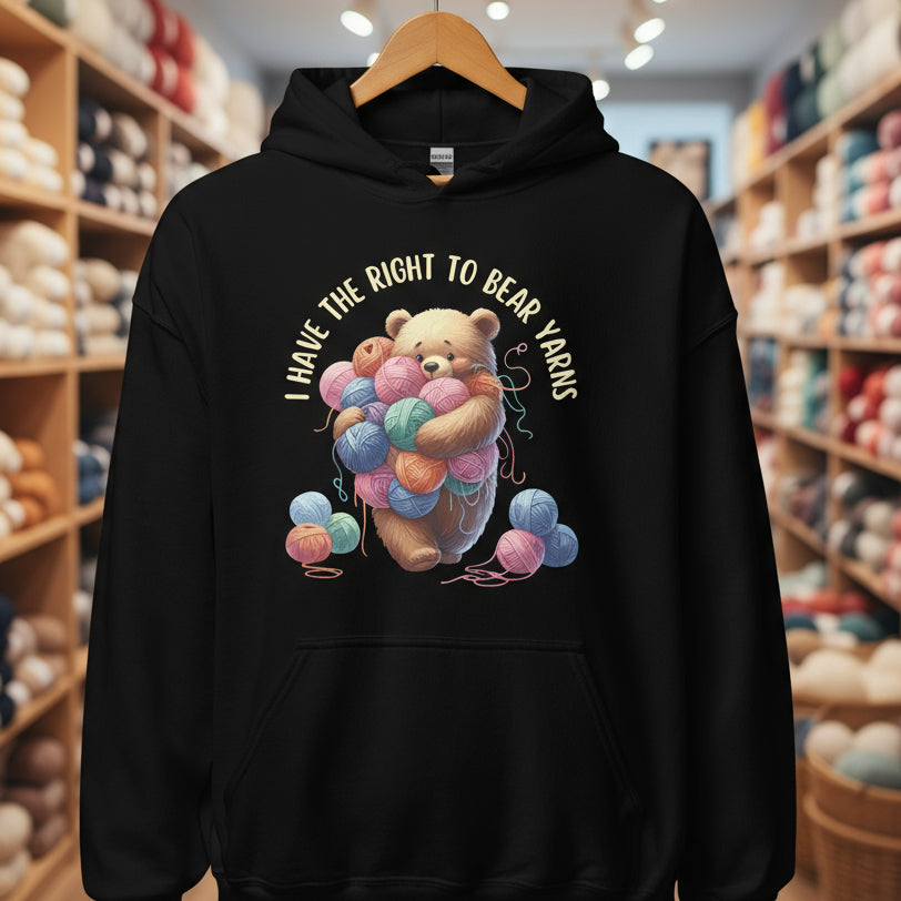 Right to Bear Yarns Hoodie Black / S