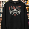 SC / DC Crochet Rock Hoodie Black / S