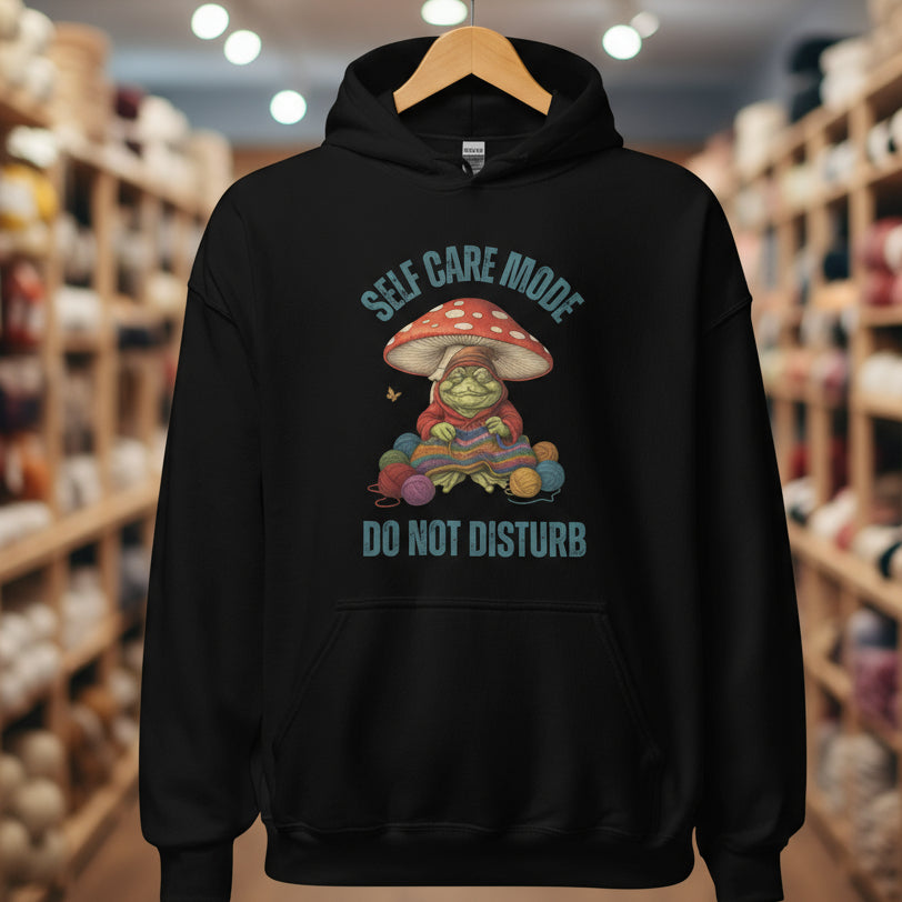 Self Care Mode Hoodie Black / S