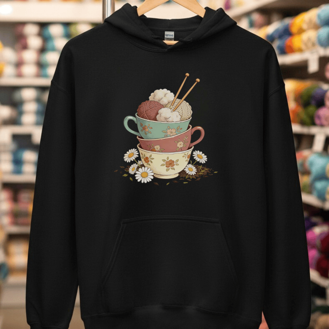 Sip 'n Stitch Hoodie Black / S