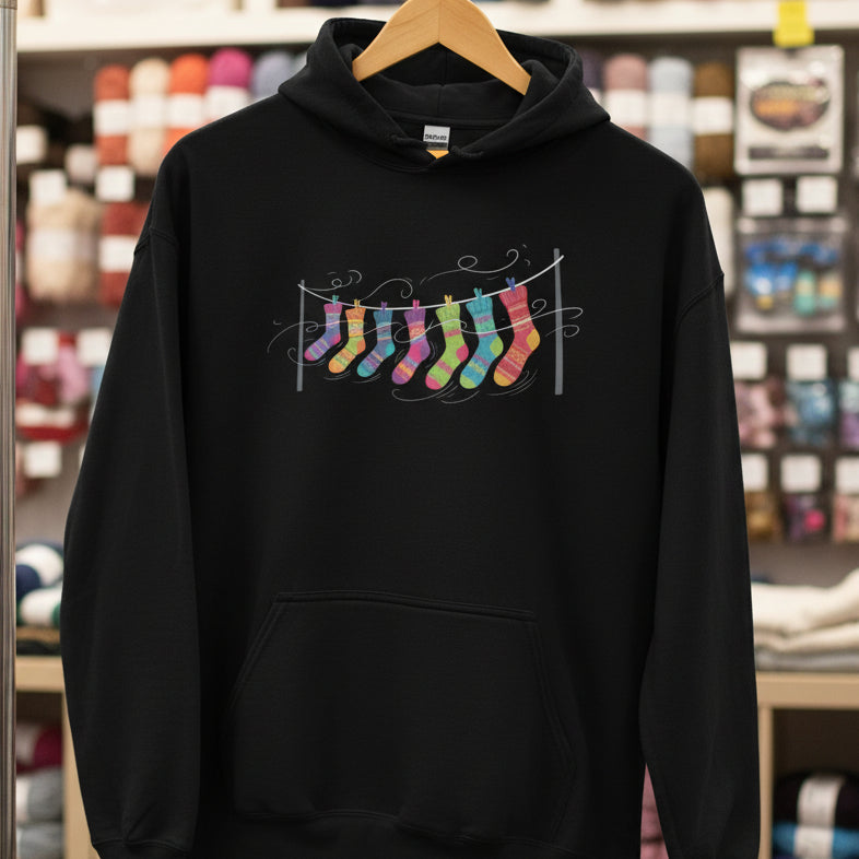 Sock Line Hoodie Black / S