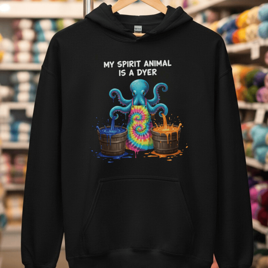 Spirit Animal Dyer Hoodie Black / S