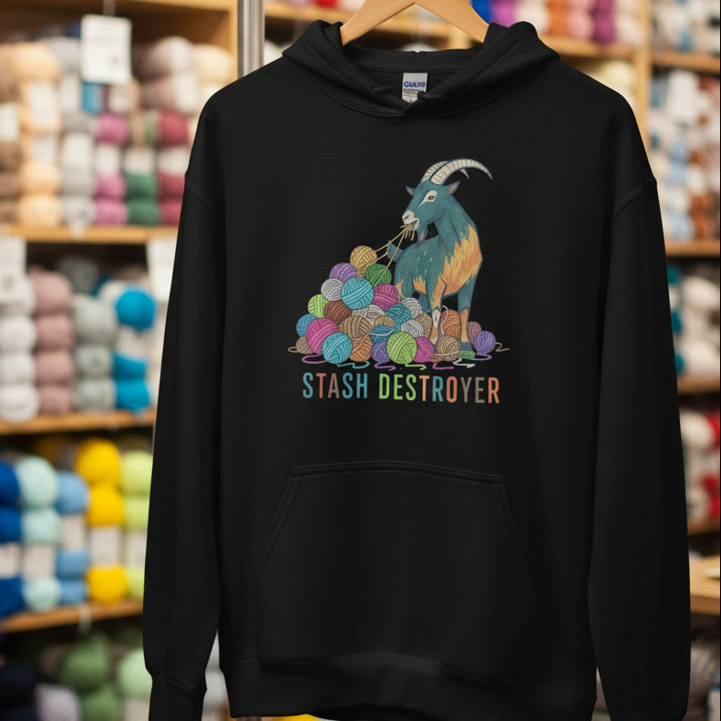 Stash Destroyer Hoodie Black / S