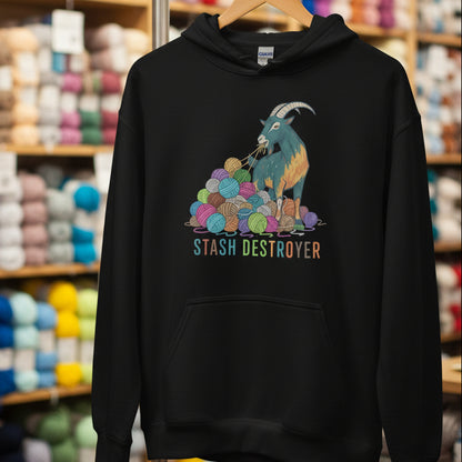 Stash Destroyer Hoodie Black / S