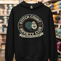 Stitch Count Anxiety Club Hoodie Black / S