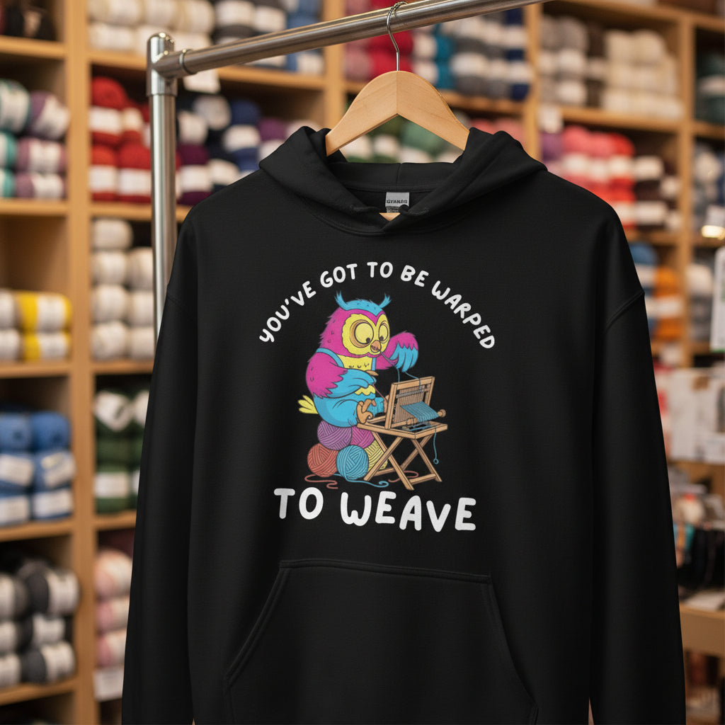 Warped to Weave Hoodie Black / S