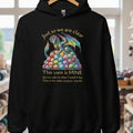 Yarn Dragon with slogan Hoodie Black / S