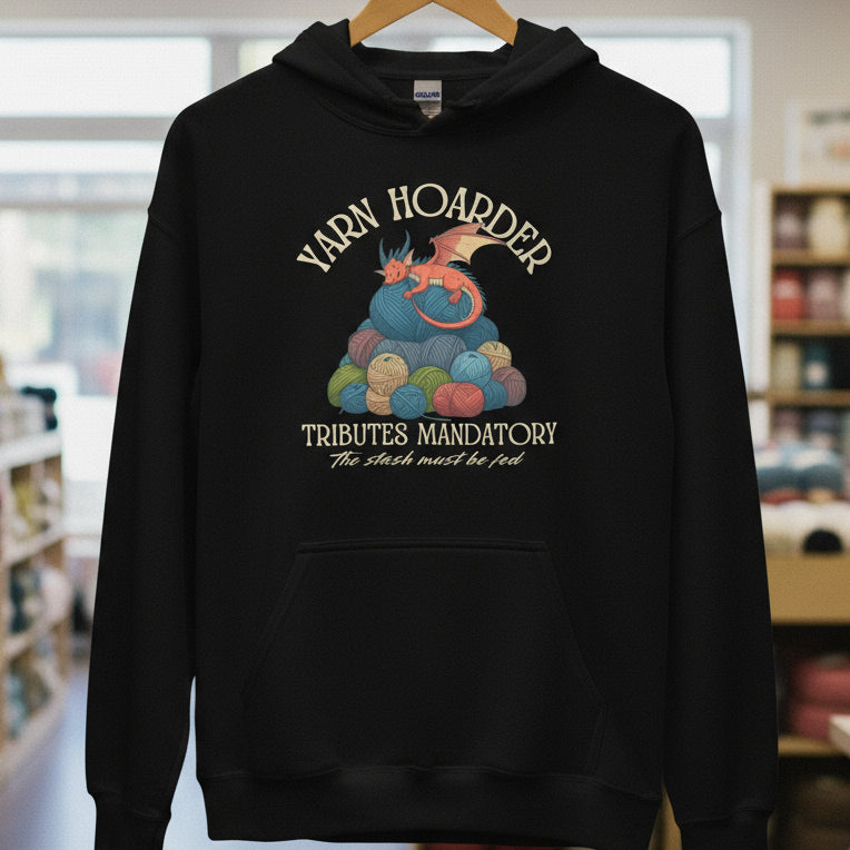 Yarn Hoarder Hoodie Black / S