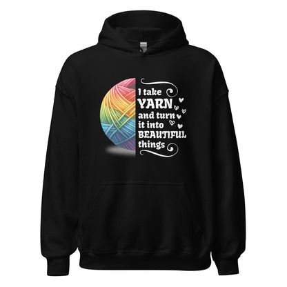 Yarn to Beauty Hoodie Black / S
