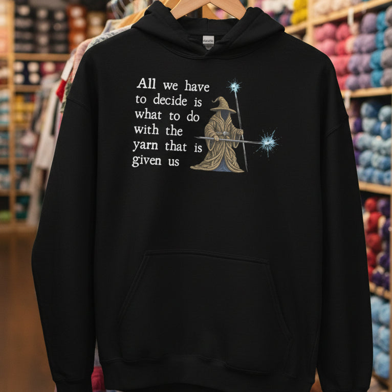 Yarn Wizard Hoodie Black / S