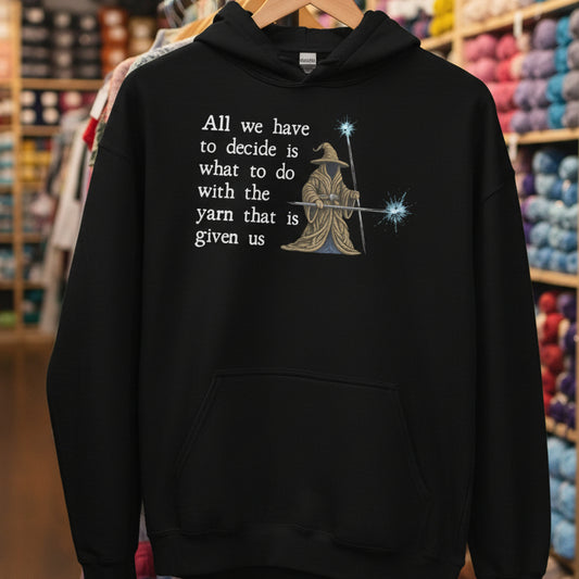 Yarn Wizard Hoodie Black / S