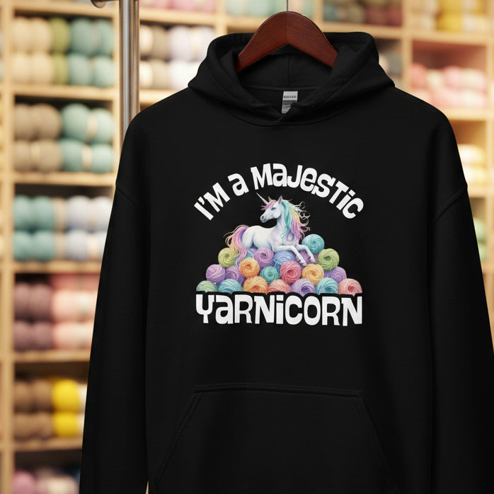 Yarnicorn Hoodie Black / S