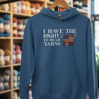 Bear Yarns Flag Hoodie Indigo Blue / S