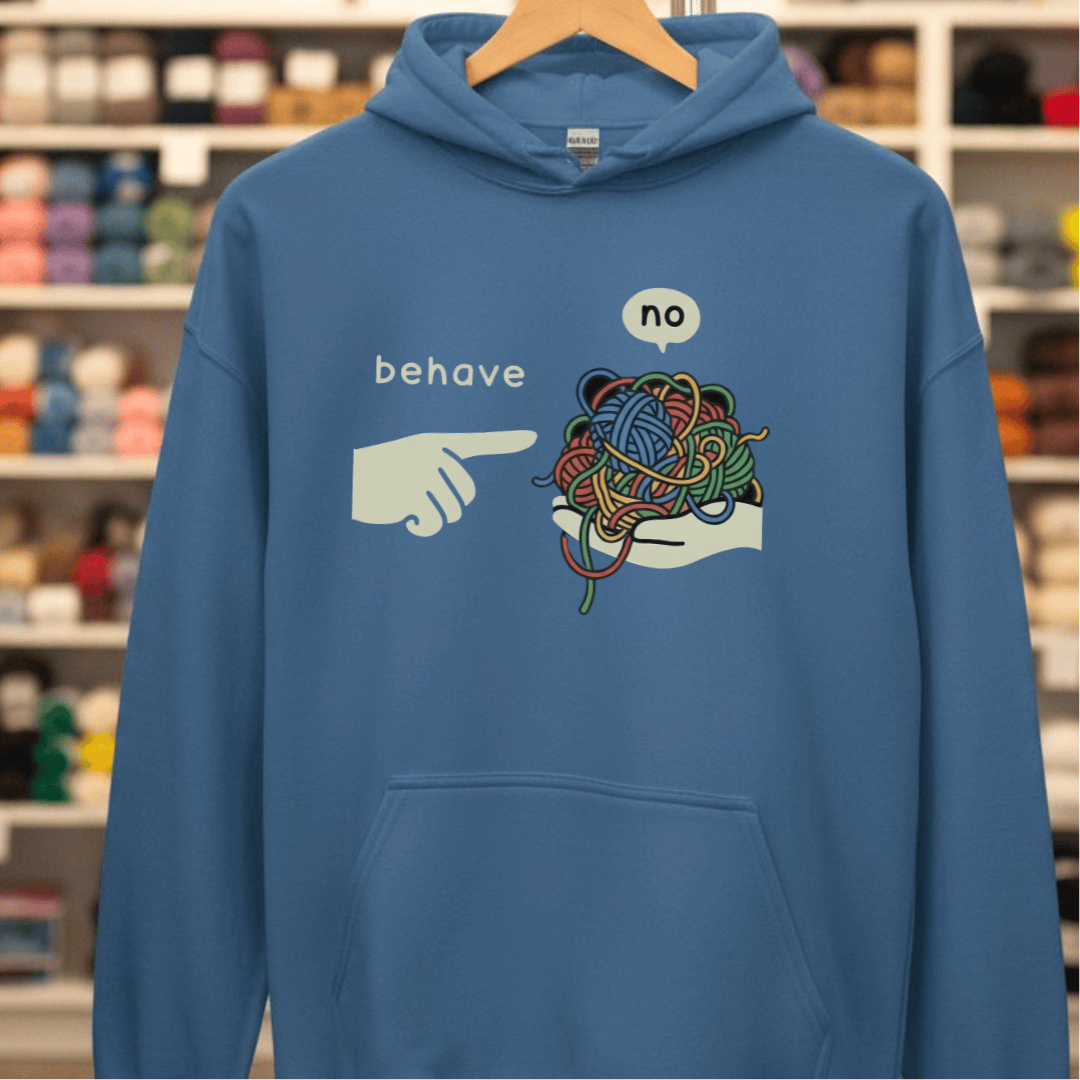 Behave Hoodie Indigo Blue / S