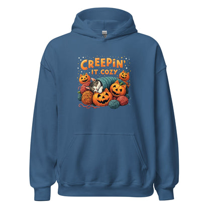 Creepin' It Cozy Hoodie Indigo Blue / S