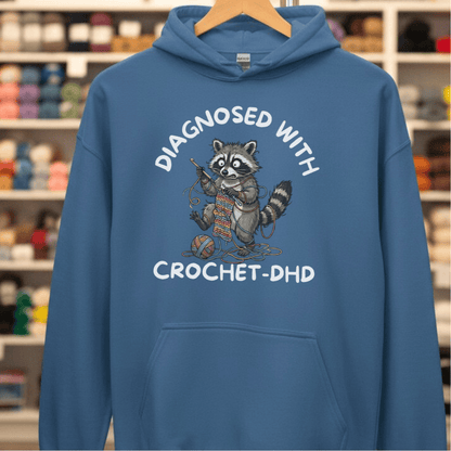 Crochet-DHD Hoodie Indigo Blue / S