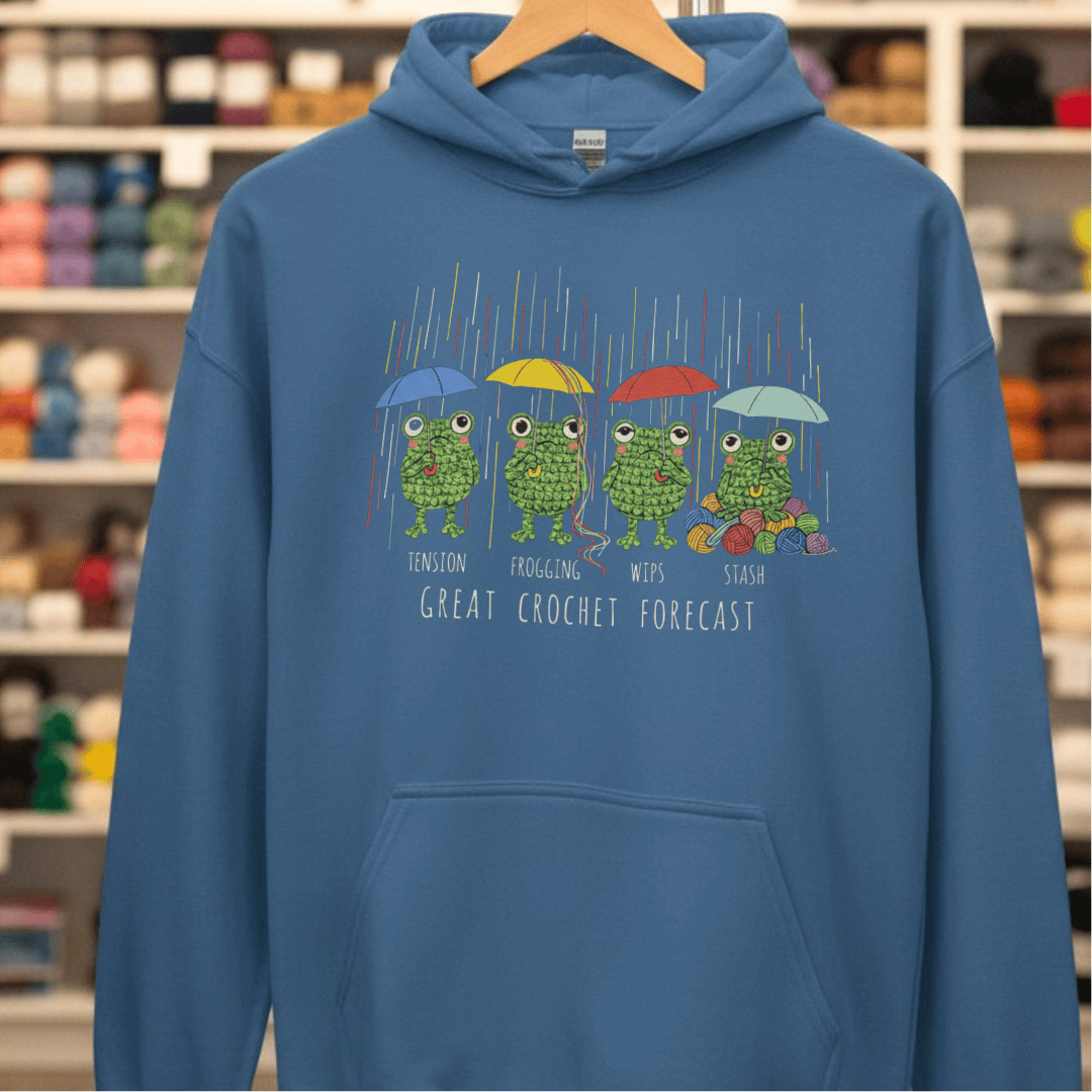 Crochet Forecast Hoodie Indigo Blue / S