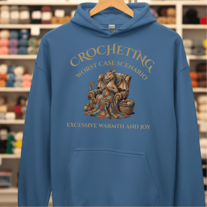 Crocheting Scenario Hoodie Indigo Blue / S
