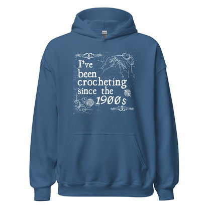 Crocheting Since the 1900s Hoodie Indigo Blue / S