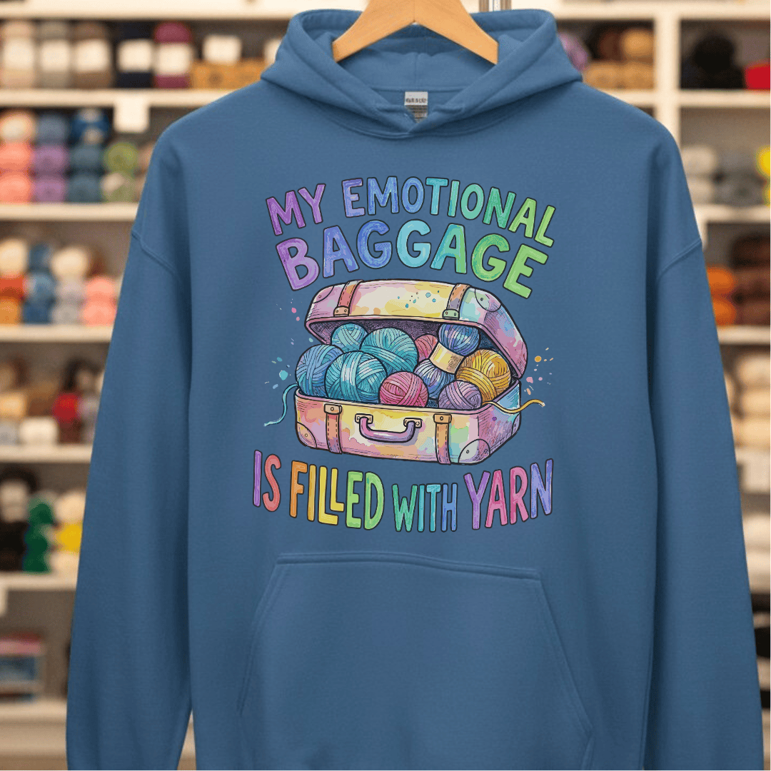 Emotional Baggage Hoodie Indigo Blue / S