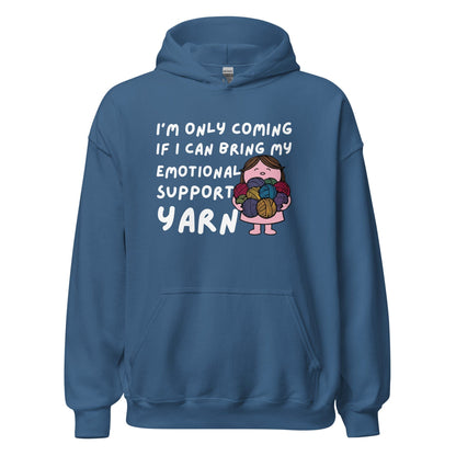 Emotional Support Hoodie Indigo Blue / S