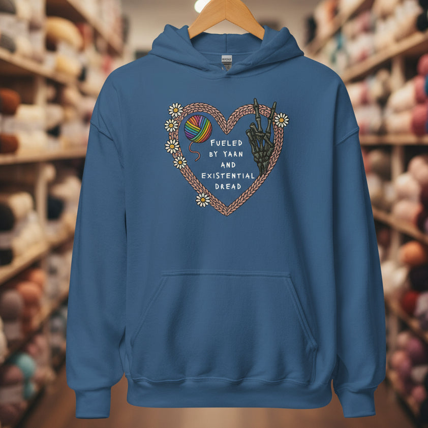 Existential Yarn Hoodie Indigo Blue / S