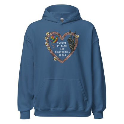 Existential Yarn Hoodie Indigo Blue / S