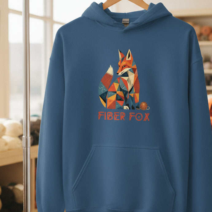 Fiber Fox Hoodie Indigo Blue / S