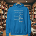 How to Crochet Hoodie Indigo Blue / S