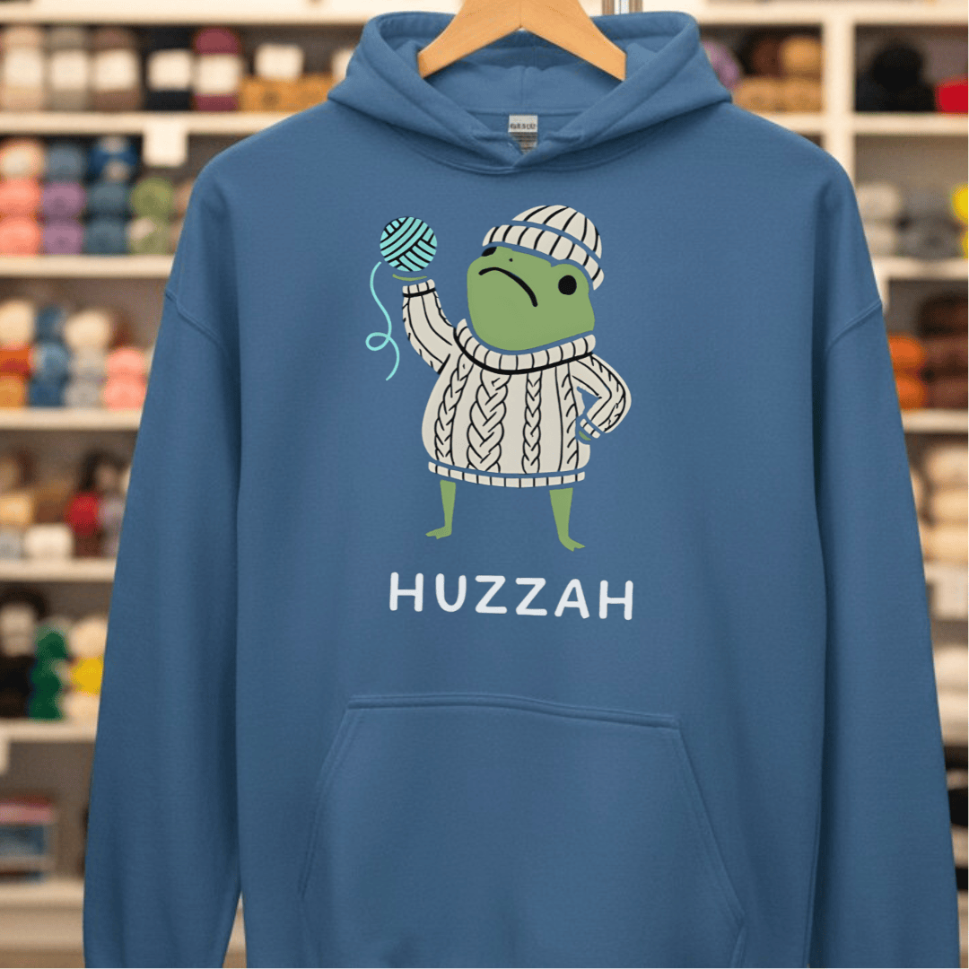 Huzzah Hoodie Indigo Blue / S