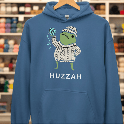 Huzzah Hoodie Indigo Blue / S