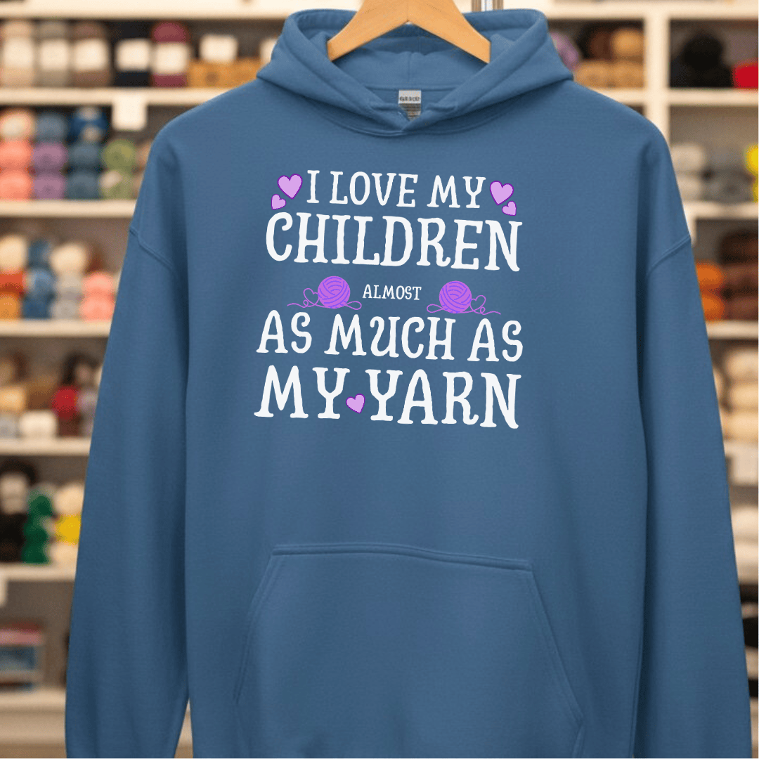 I Love My Children Hoodie Indigo Blue / S