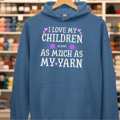 I Love My Children Hoodie Indigo Blue / S