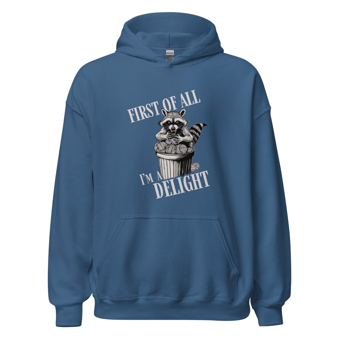 I'm a Delight Hoodie Indigo Blue / S