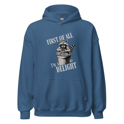I'm a Delight Hoodie Indigo Blue / S
