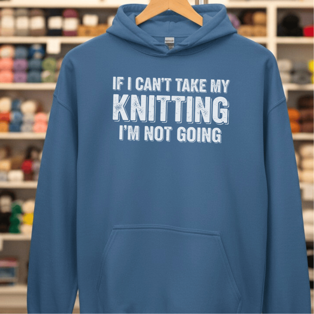 I'm Not Going Hoodie Indigo Blue / S