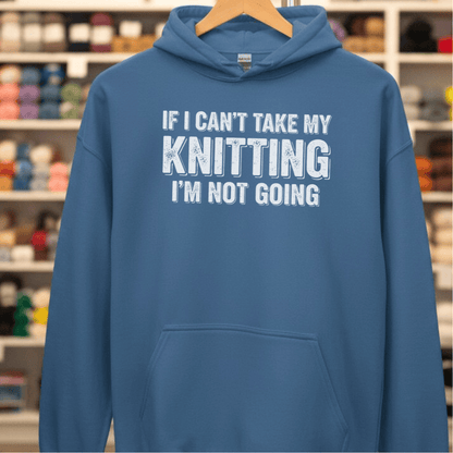 I'm Not Going Hoodie Indigo Blue / S