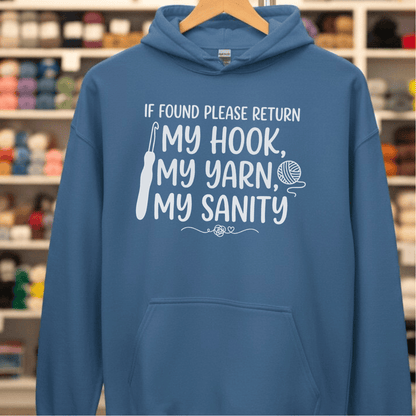 If Found Hoodie Indigo Blue / S