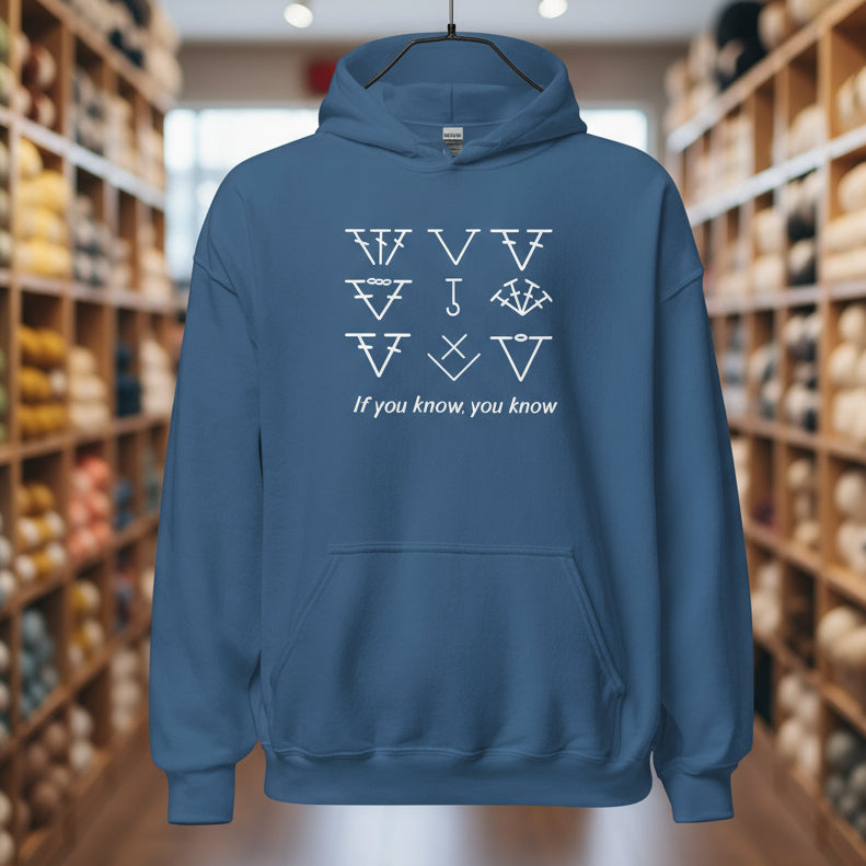 If you know, you know Hoodie Indigo Blue / S