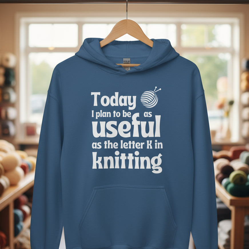 K in Knitting Hoodie Indigo Blue / S