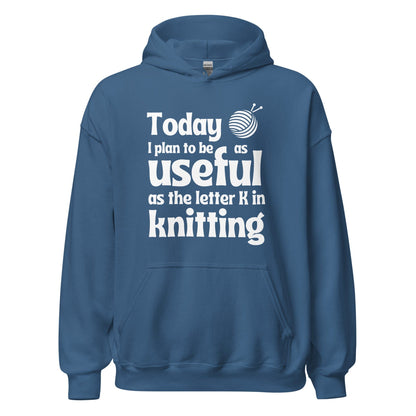 K in Knitting Hoodie Indigo Blue / S