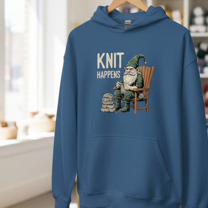 Knit Happens Hoodie Indigo Blue / S
