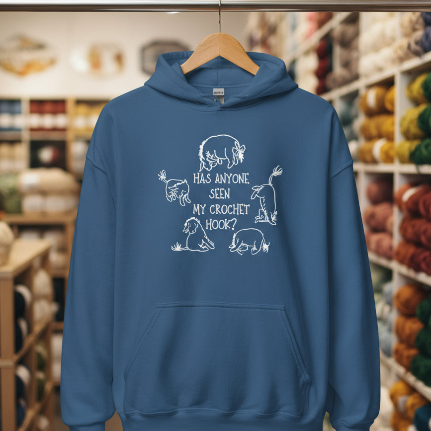 Lost Crochet Hook Hoodie Indigo Blue / S
