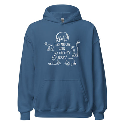 Lost Crochet Hook Hoodie Indigo Blue / S